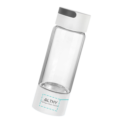 Portable Hydrogen Water Bottle with Dual Chamber Ionizer