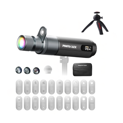 Portable 12W RGB LED Photography Spotlight with App Control
