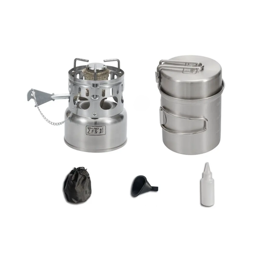 Travel Camping Cooking Set with Silent Burner