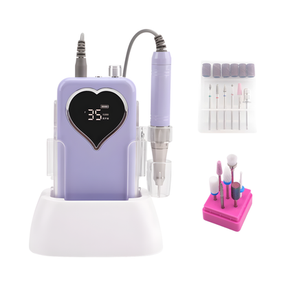 Cordless Nail Drill 35000RPM Rechargeable Manicure Kit 57 Set