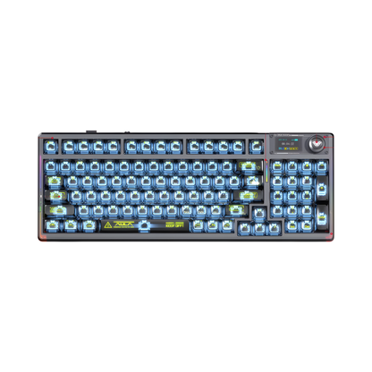 Wireless Hot-Swappable RGB Mechanical Keyboard 2.4G Screen Black