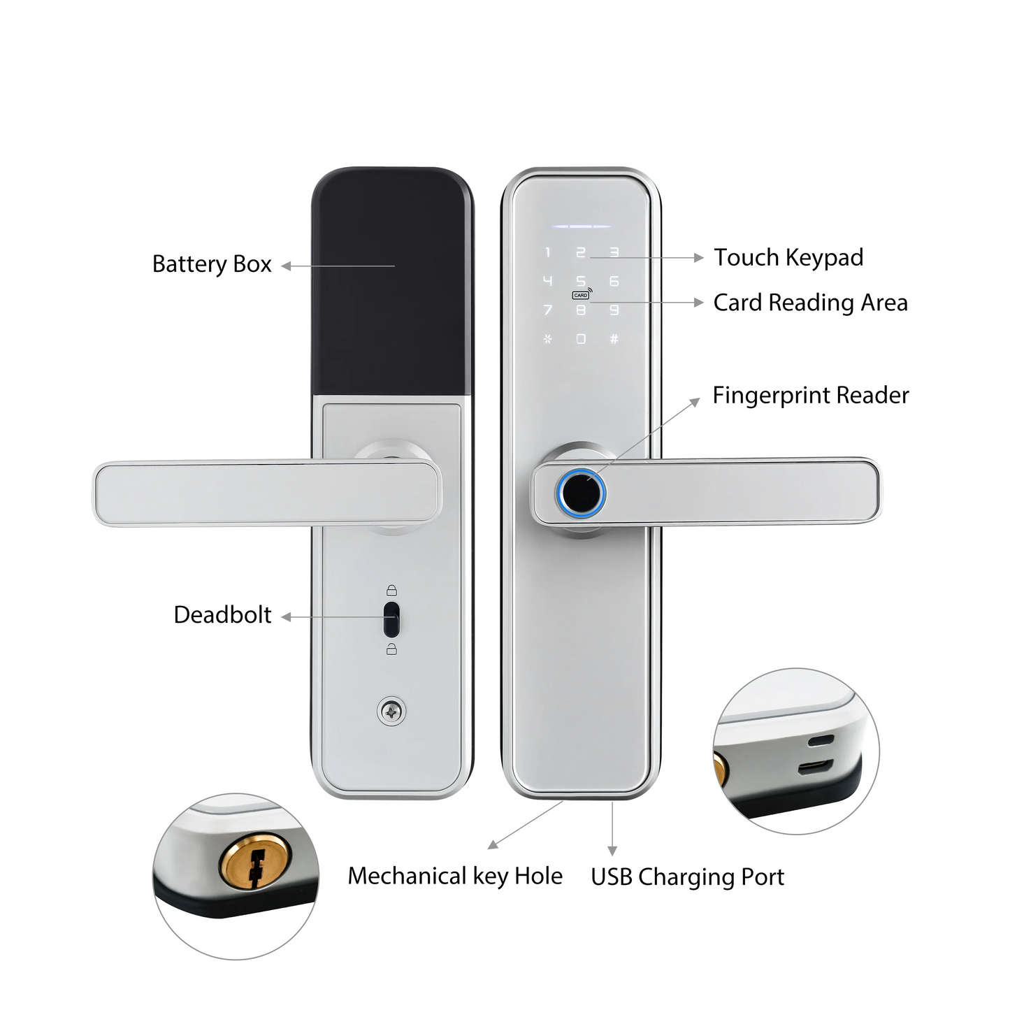 X5 Smart Door Lock WiFi Biometric Fingerprint Access