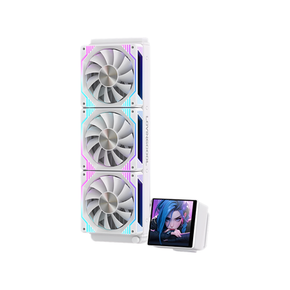 360mm White RGB CPU Cooler with 4" Smart Screen