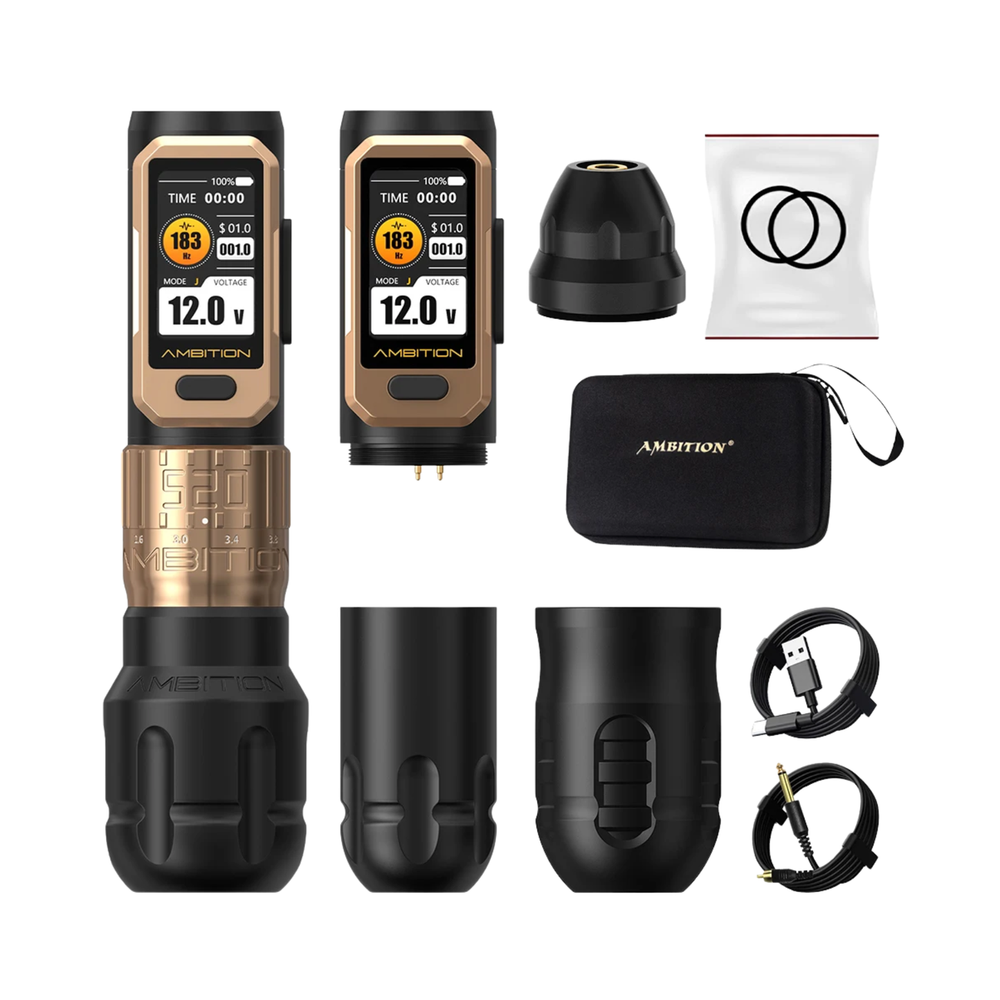 Wireless Tattoo Machine Kit High Torque Adjustable Pen