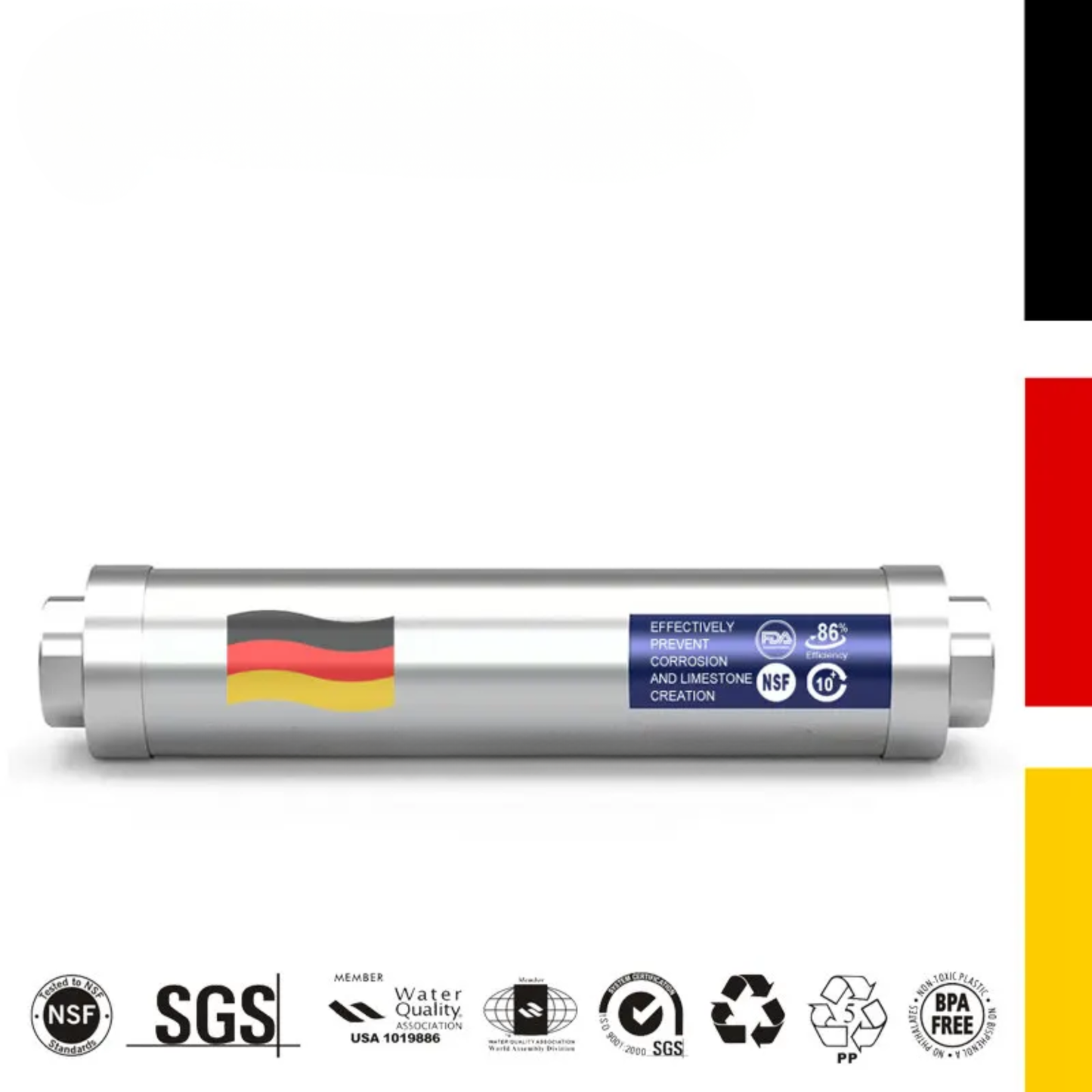 Whole House Inline Water Softener and Scale Descaler