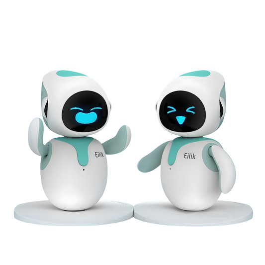 Duo Set Blue AI Desktop Companion Robots