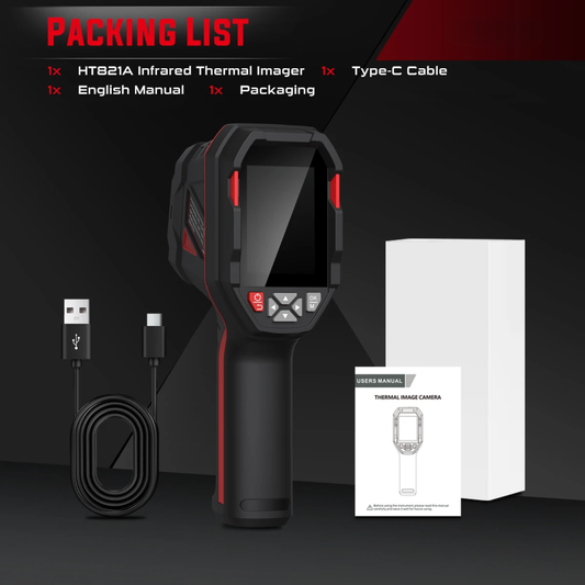 Rechargeable Handheld Thermal Camera from Minus 20 to 550 Degrees
