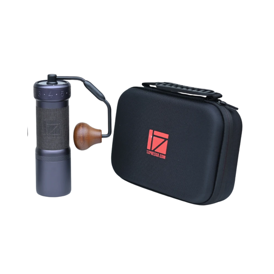Dark Grey Portable Coffee Grinder Adjustable 7-Core Burr