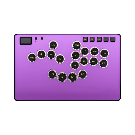 Magnetic Leverless Arcade Controller CNC Aluminum Purple
