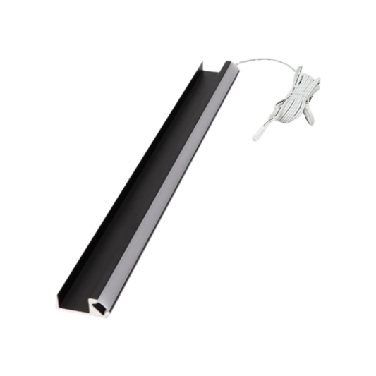 100cm Warm White LED Bar Lights Black 10-Pack