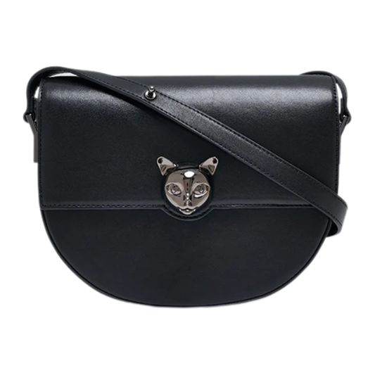 Luxury Leather Saddle Bag Stylish Casual Handbag