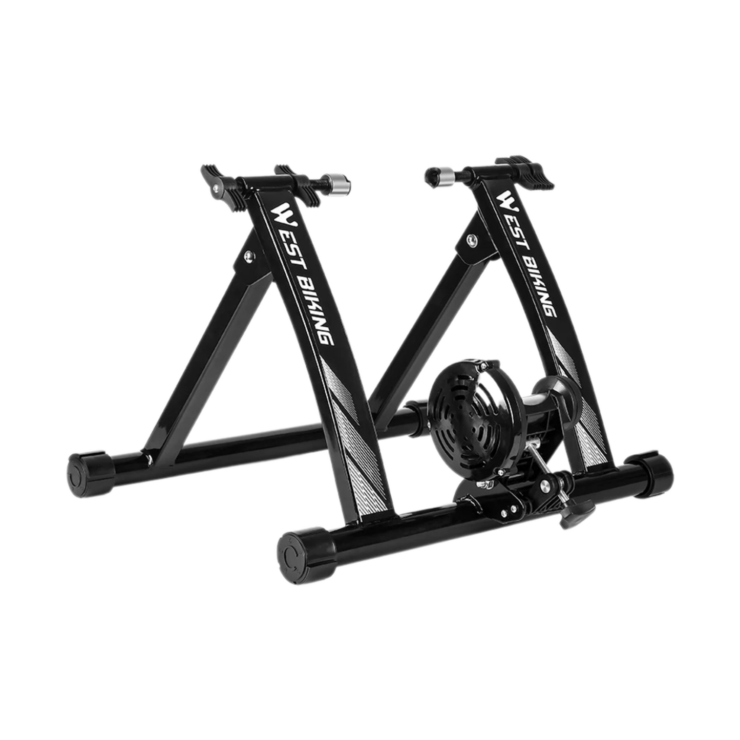 Basic Black Bike Trainer Six Speed Magnetic Roller