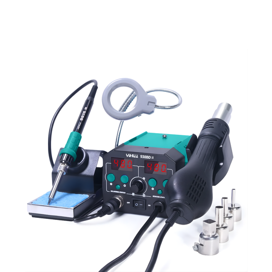 740W Hot Air Rework Soldering Station with LED Lamp