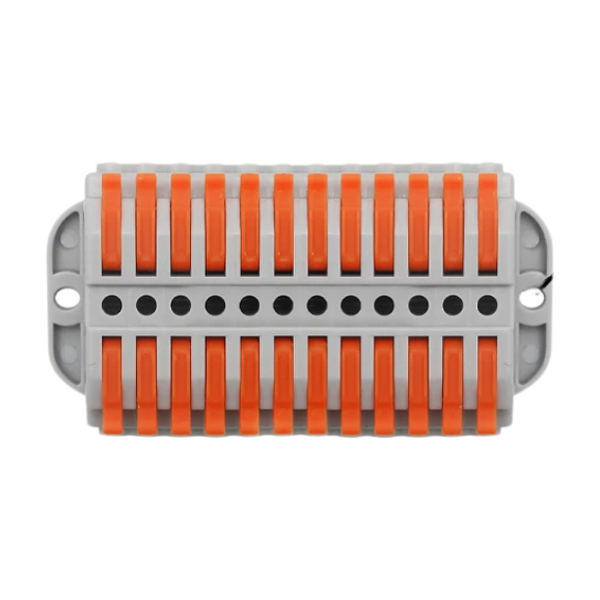 50pcs 12 Port Wire Connectors Push In Terminal Block