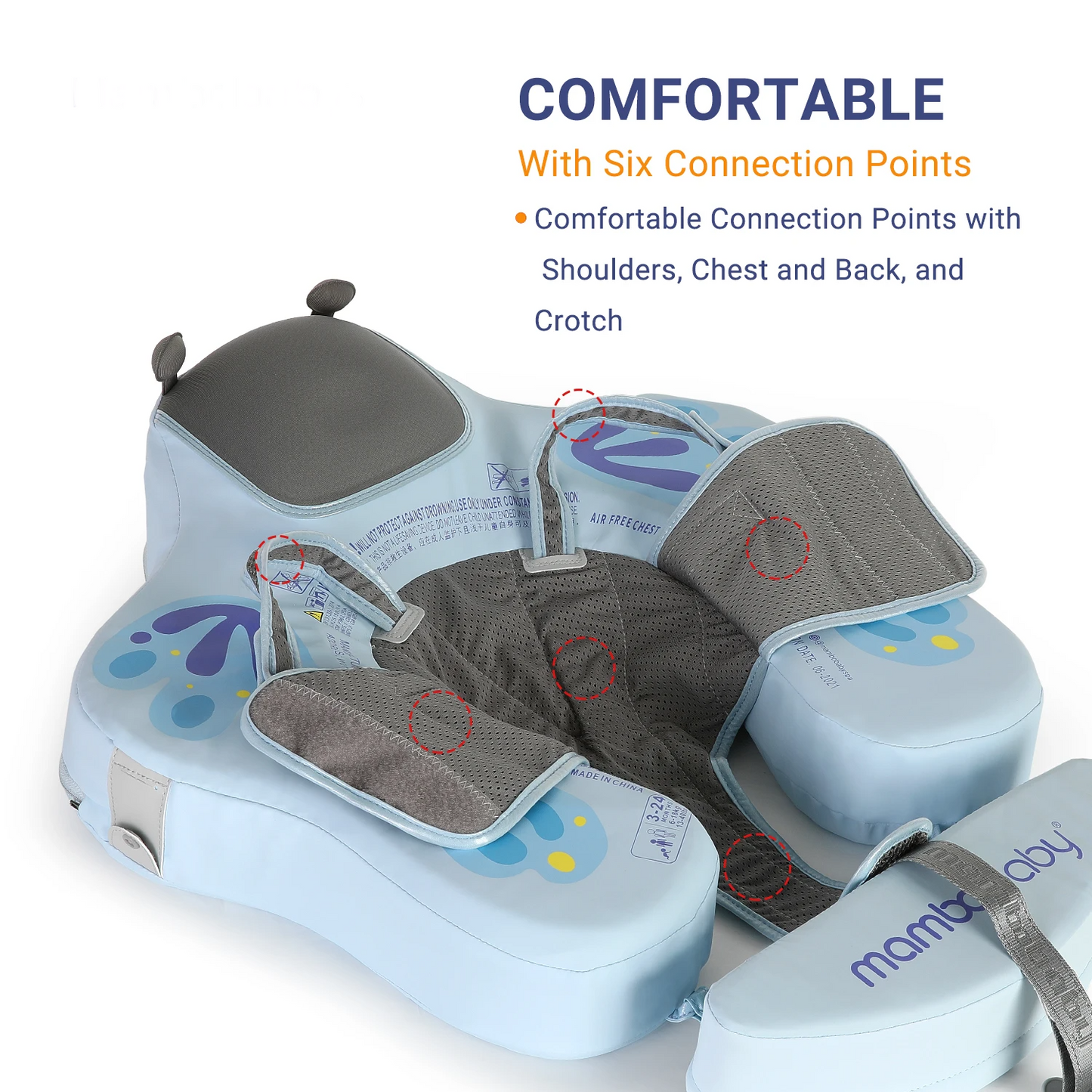 Infant Pool Trainer Float with Sunshade Yellow