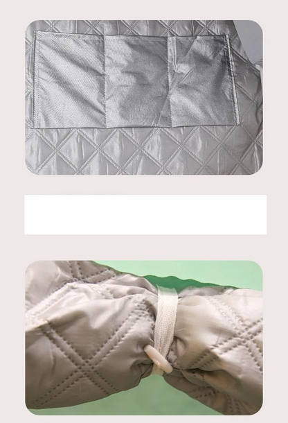 Foldable Warm Bed Tent 90x190 Grey Quilted Frame