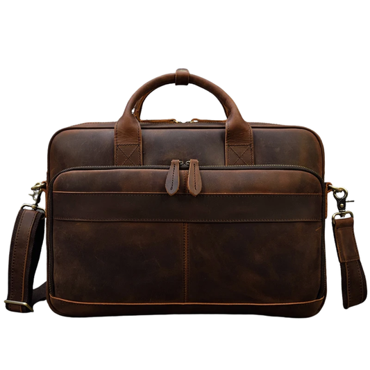 Dark Brown Professional Laptop and Document Bag