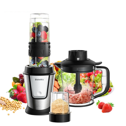 700W 3in1 Food Processor Blender Juicer with Grinder