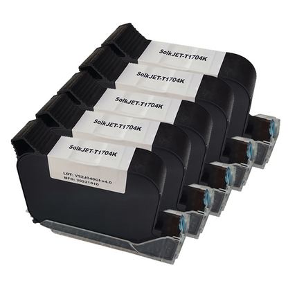 5 Pack High Adhesion Solvent Ink Cartridges Multi-Colour