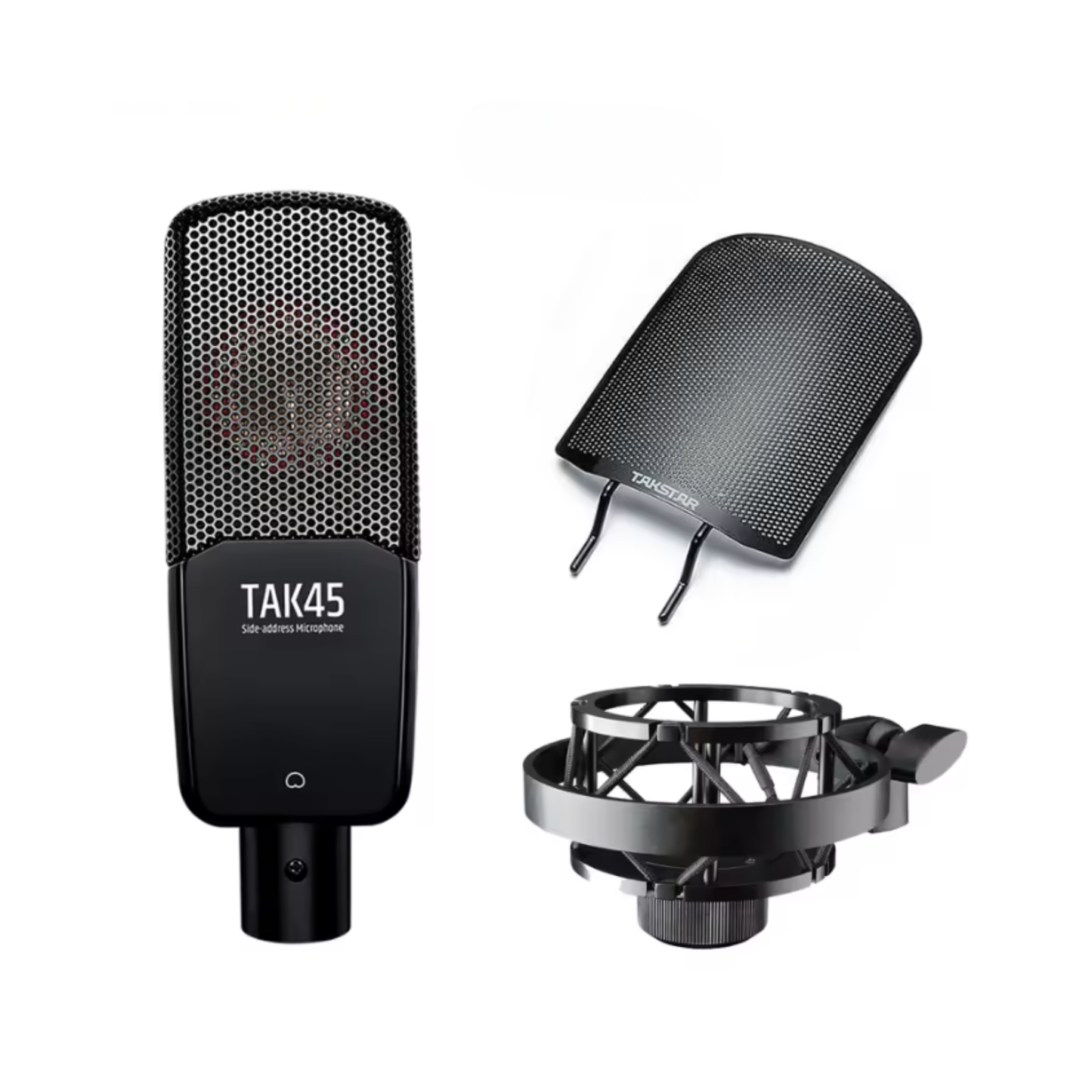 Studio Recording Condenser Microphone Set for Vocals and Podcasting