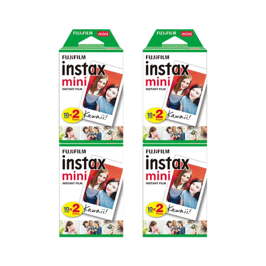 80-Sheet Fujifilm Instax Mini White Edge Photo Paper