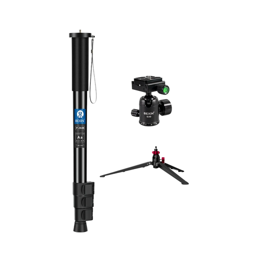Portable Camera Monopod Stand with Mount Adapter for Photography