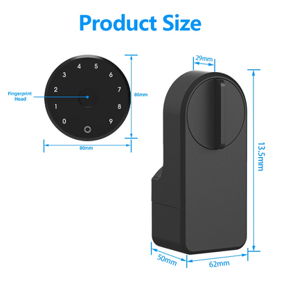Smart Door Lock Fingerprint Password Bluetooth Keyless Entry