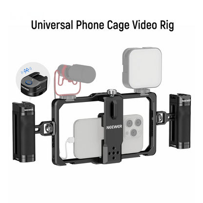 Universal Phone Cage Rig with Bluetooth Handle Stabilizer