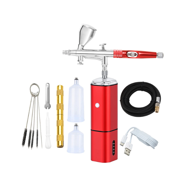 Rechargeable Airbrush Compressor for Art Nail Design Painting
