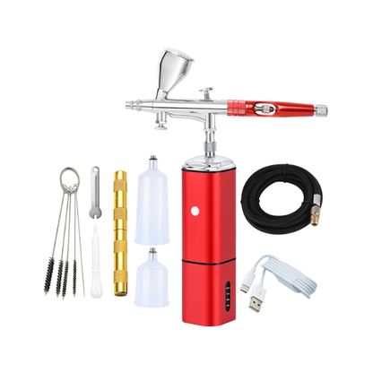 Rechargeable Airbrush Compressor for Art Nail Design Painting