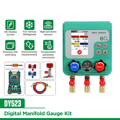 Digital HVAC Pressure Gauge Repair Tool