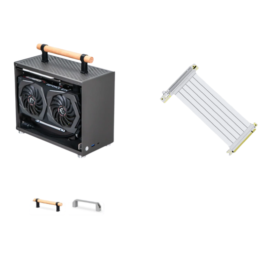 P16 Portable ITX Case Organised Cable Setup
