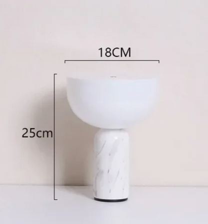 Elegant White Desk Lamp for Bedroom and Office