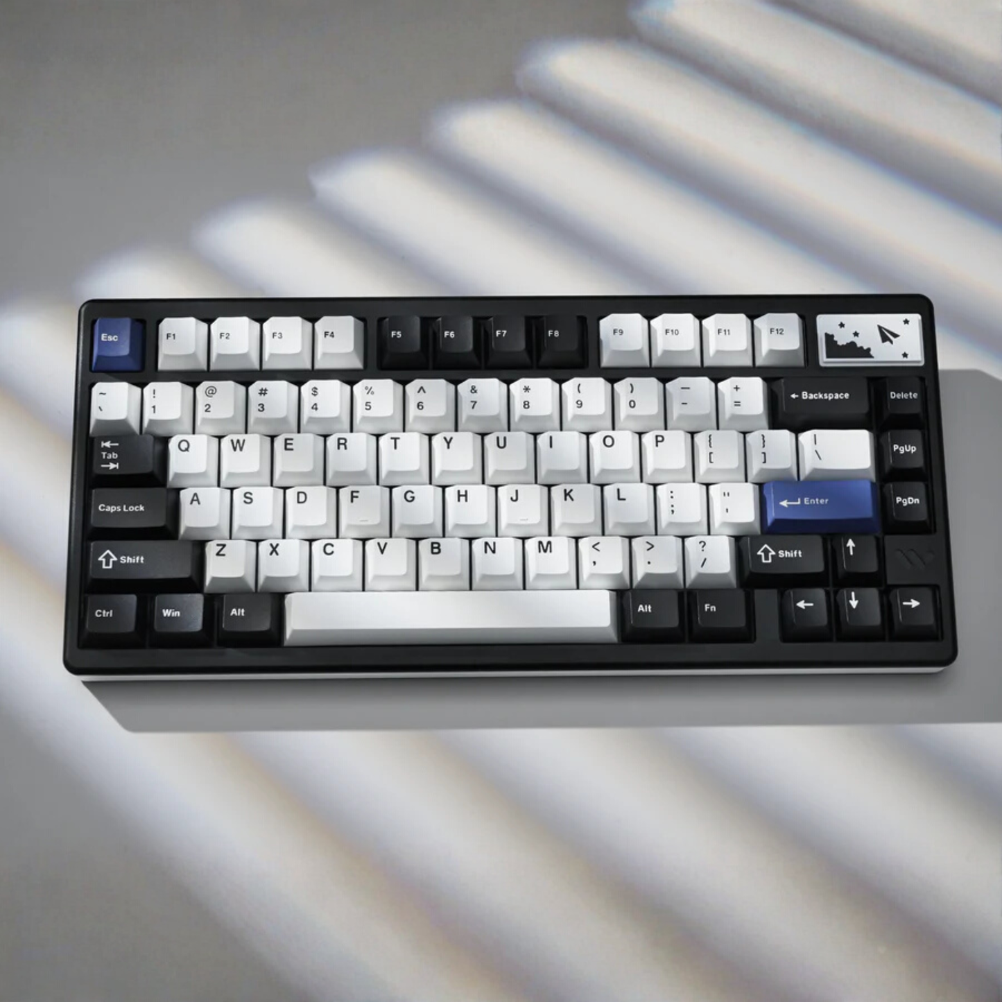 Wireless Mechanical Keyboard 75 Percent RGB Hot Swap Black