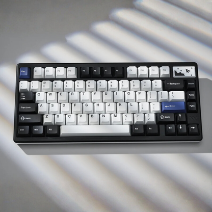 Wireless Mechanical Keyboard 75 Percent RGB Hot Swap Black