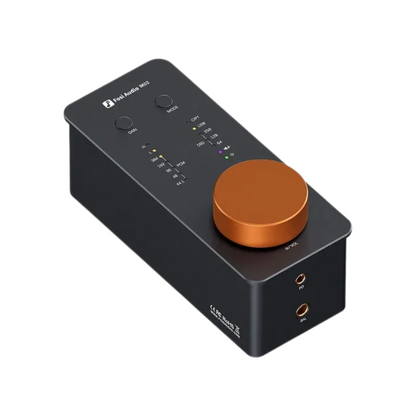 Portable USB Audio Amplifier with DAC and Headphone Amp Orange