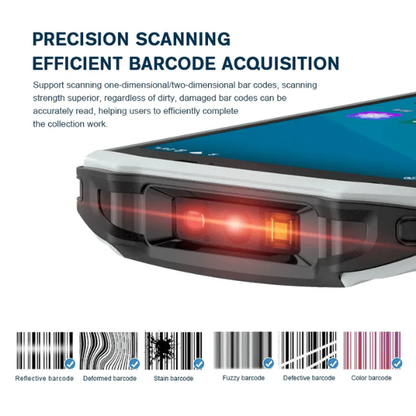 Rugged Android 13 NFC 2D Barcode Scanner 4GB 64GB