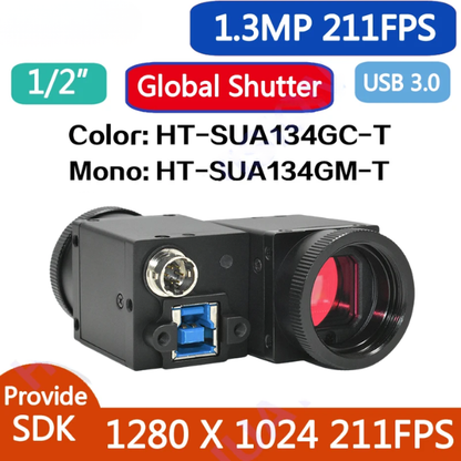 Industrial USB3 Global Shutter Camera 1.3MP 211FPS 3M