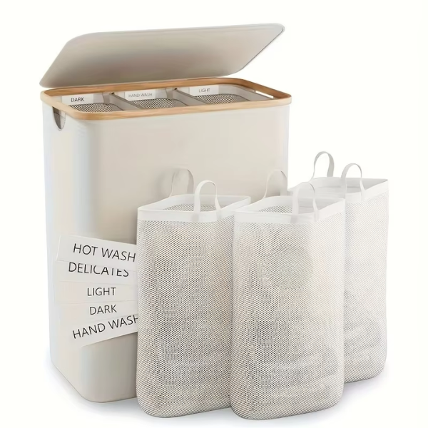 Extra Large 160L Foldable Laundry Basket with Handles
