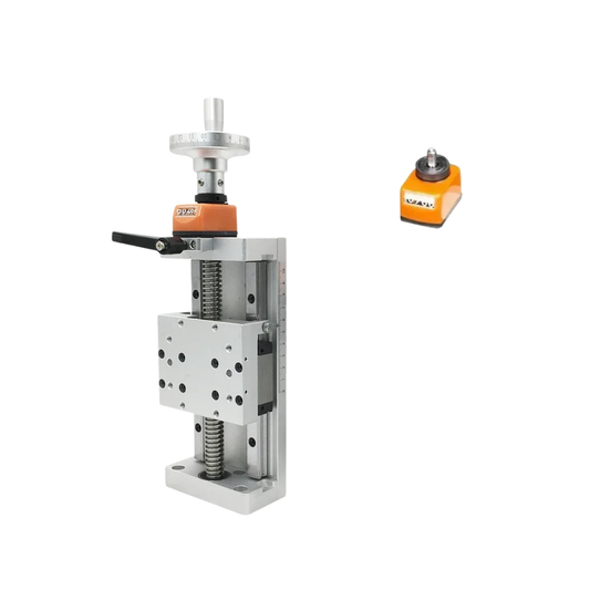 Manual Linear Stage 150mm Stroke Z-Axis 100kg Load Display