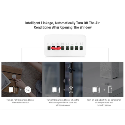 Wireless Zigbee Dual Channel Relay Module Set of 6