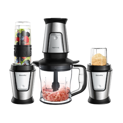 700W 3in1 Food Processor Blender Juicer with Grinder