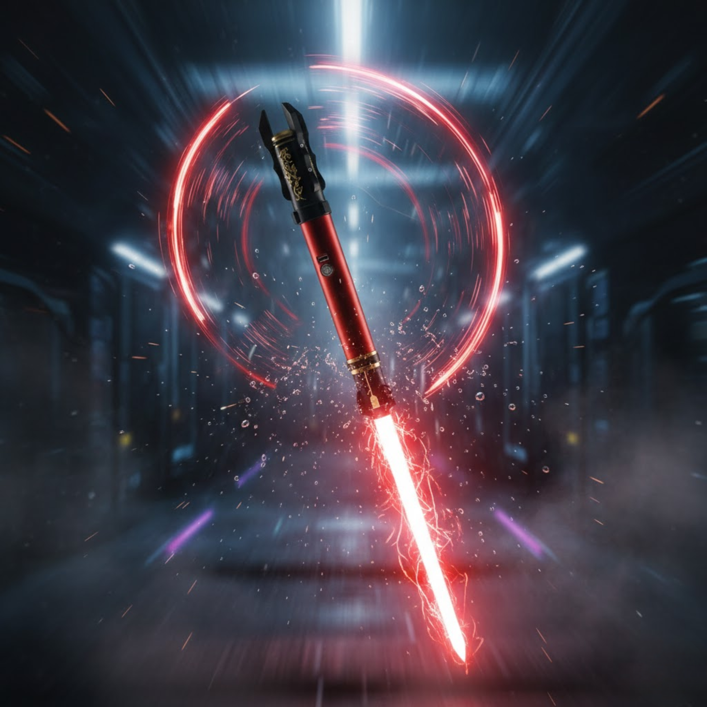Metal Lightsaber Hilt Empty Neopixel RGB Compatible