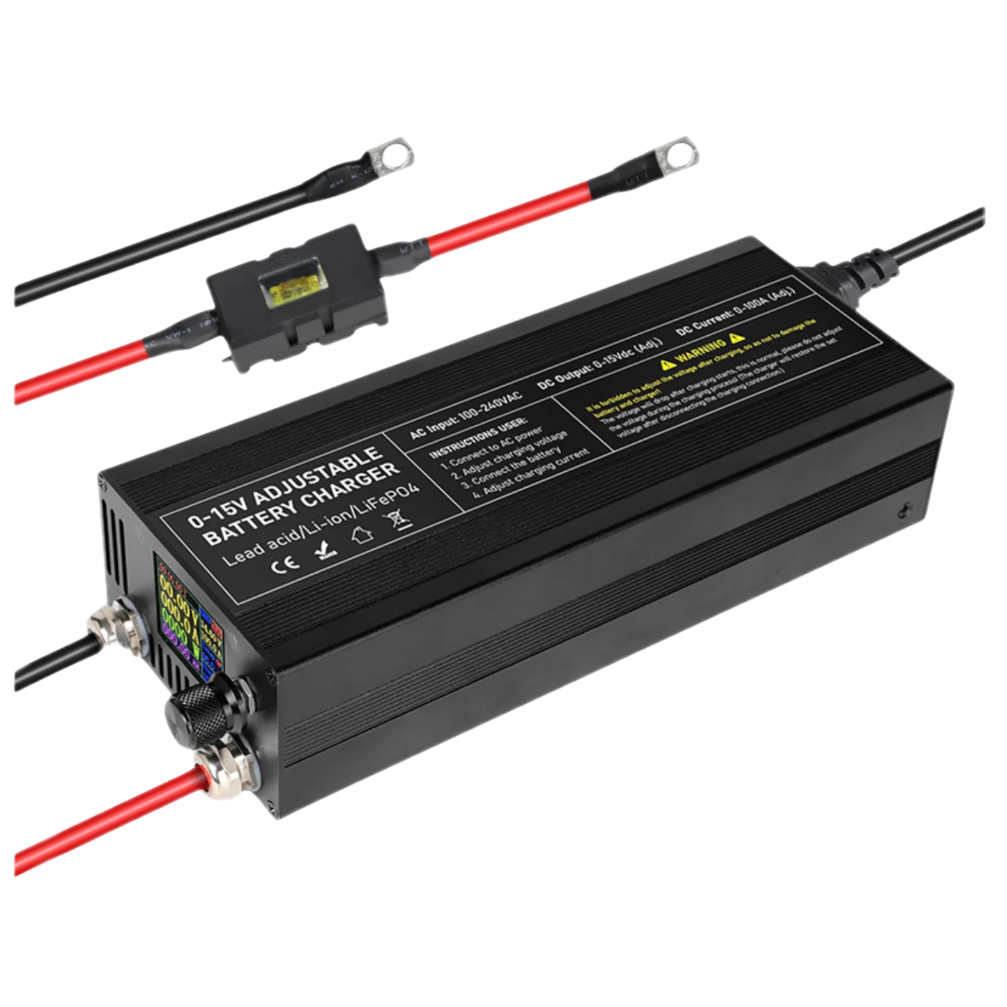 12V 60A LiFePO4 Battery Charger Fast Charging