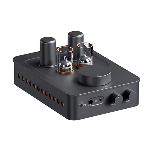 GR70 Tube Headphone Amplifier with Dual Vacuum Tubes Black