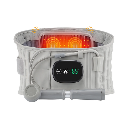Heated Lumbar Traction Belt with Inflatable Back Support