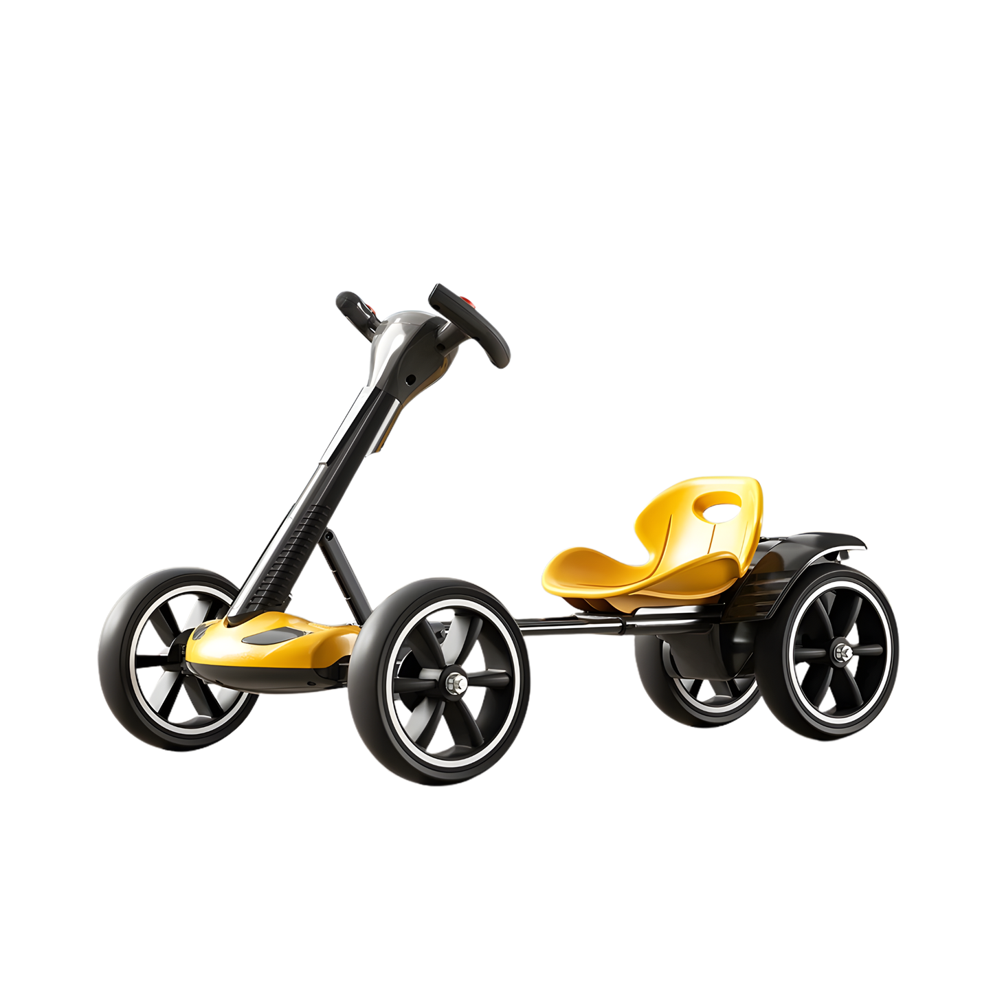 Kids Yellow 4 Wheel Electric Ride On Car Toy