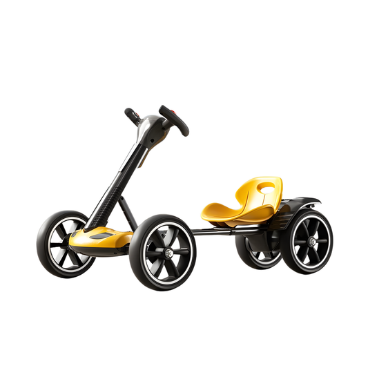 Kids Yellow 4 Wheel Electric Ride On Car Toy