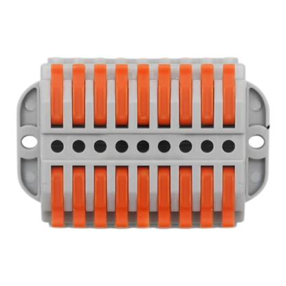 50pcs 9 Way Wire Connectors Compact Terminal Block