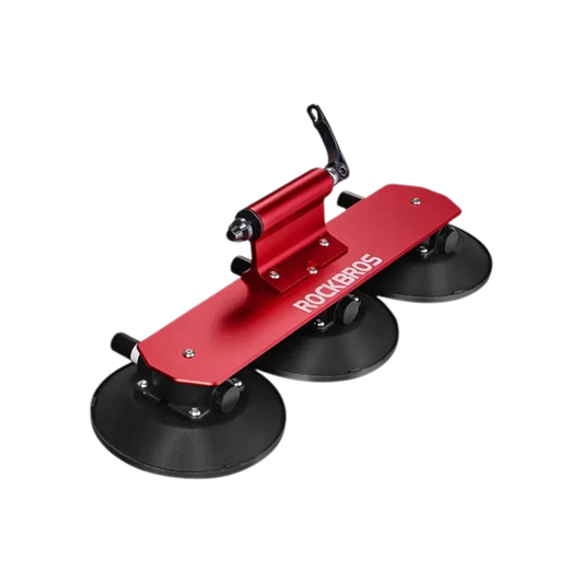 Red Compact Suction Roof Bike Carrier for Cars